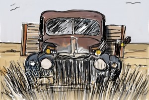 20160918 digitaldrawing oldtruck